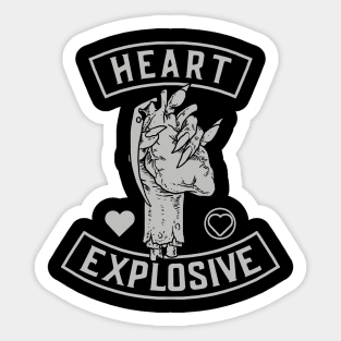 Heart Explosive Sticker